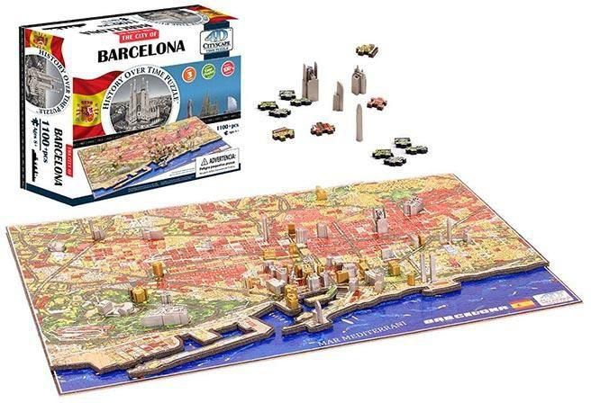 4D Cityscape Barcelona Puzzle - 1200 Pcs