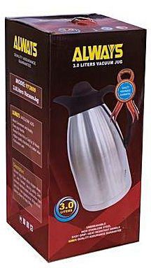 Always 3l Vacuum Thermos Flask 3L Always - Stainless Steel .