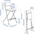NORBERG / FRANKLIN Table and 2 chairs - white/white