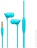 Celebrat In Ear Wired Earphone with Mic - Blue