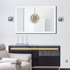 Rectangular Wall Mirror For Bathroom, Bedroom, Entryway, Living Room, White