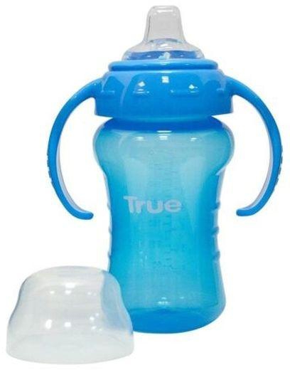 True Baby Silicone Spout Cup With Handles - 270ml -blue