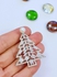 Christmas Tree Zirconia Platinum Plated Brooch And Clothes Pin