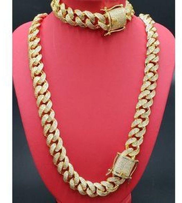Bold Super Luxury Chain With Bracelet