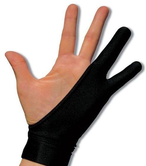 Black SmudgeGuard 2-finger glove- Size–S