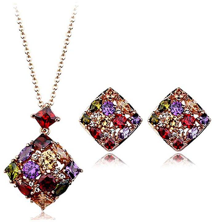 Swarovski Crystal Stellux Zirconia Jewelry Set