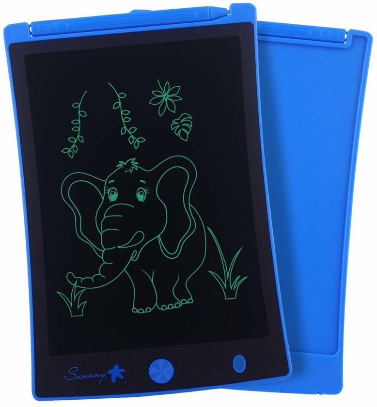 Sunany LCD Writing Tablet 8.5-Inch Toddler Doodle Board Drawing Pad, Electronic Drawing Tablet with Lock Function, Educational and Learning Toys for Kids at Home and School (Blue)