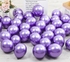 10Pcs Chrome Metallic Latex Balloons - Purple