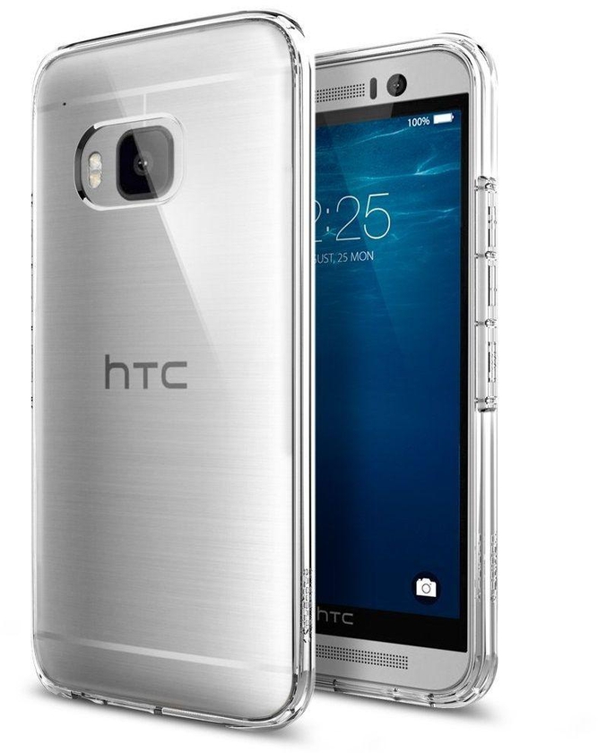 HTC One M9 Clear Transparent Back Cover Protection Cover- White