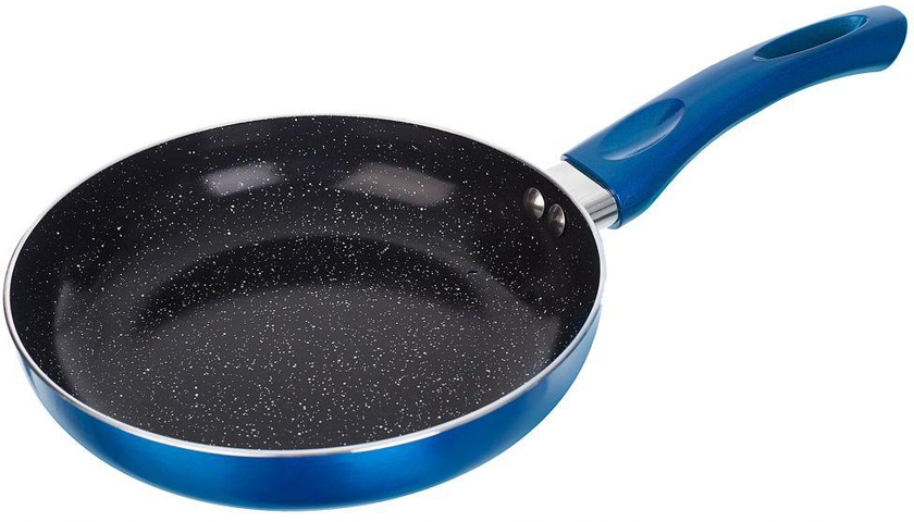Rose Granite Frying Pan with Handle, JA846-28 - Size 28  Blue