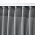 SANDSVINGEL Curtains, 1 pair - grey 135x300 cm