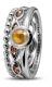 Citrine Mystery- Collect Ring Citrine and Garnet Set Silver 49