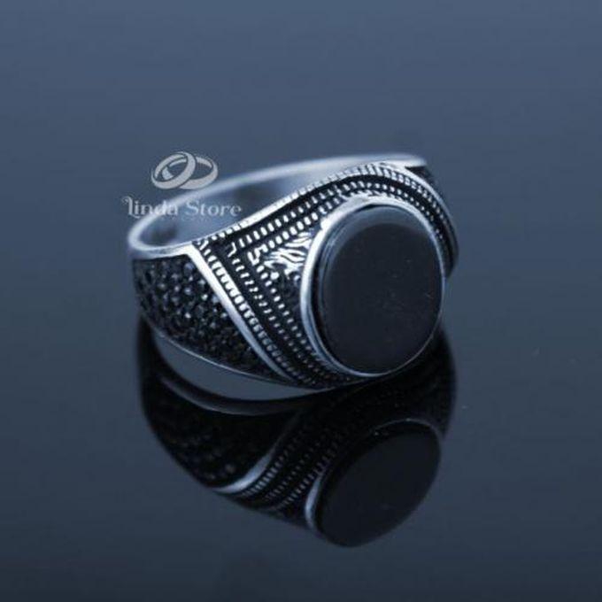 925 Silver Ring With Natural Onyx Handmade