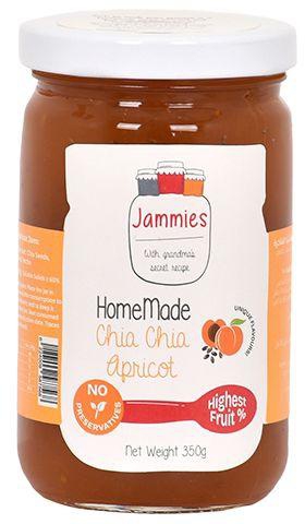Jammies Chia Seeds & Apricot  Jam - 350g