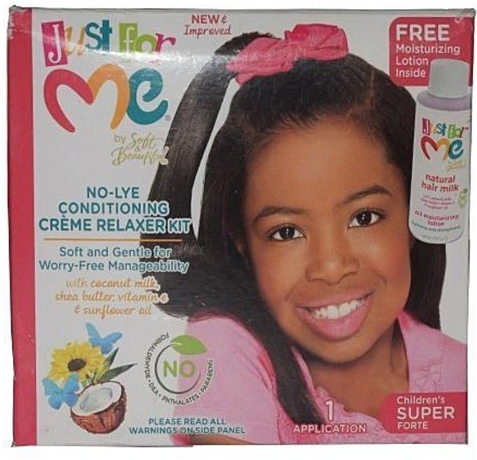 Just For Me No Lye Conditioning Relaxer Kit For Children Super