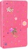 Book case 3D crystal design for Samsung Tab 4 T230 ( screen protector included)dark Pink
