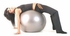 Anti Burst Silver 65cm Exercise Fitness Aerobic Ball for GYM Yoga Pilates Pregnancy Birthing Swiss