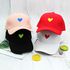 Women's Baseball Cap Heart Pattern Breathable Hat Accessory