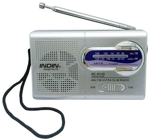 Generic INDIN BC-R119 AM/FM Dual Band Mini Radio Receiver Portable