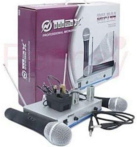 Omax Max Dual Channel UHF Wireless Microphone System - DH-744