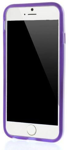PC and TPU Hybrid Case with Kickstand for iPhone 6 4.7 inch - Purple