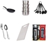 Signature Flask Frying Pan Spoons Forks Sufurias Chopping Board Knife