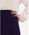Rehan Navy Blue Lycra Cotton Skirt