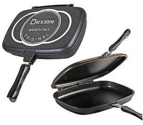 Dessini Double Sided Die Cast Made In Italy Grill Pan 40cm