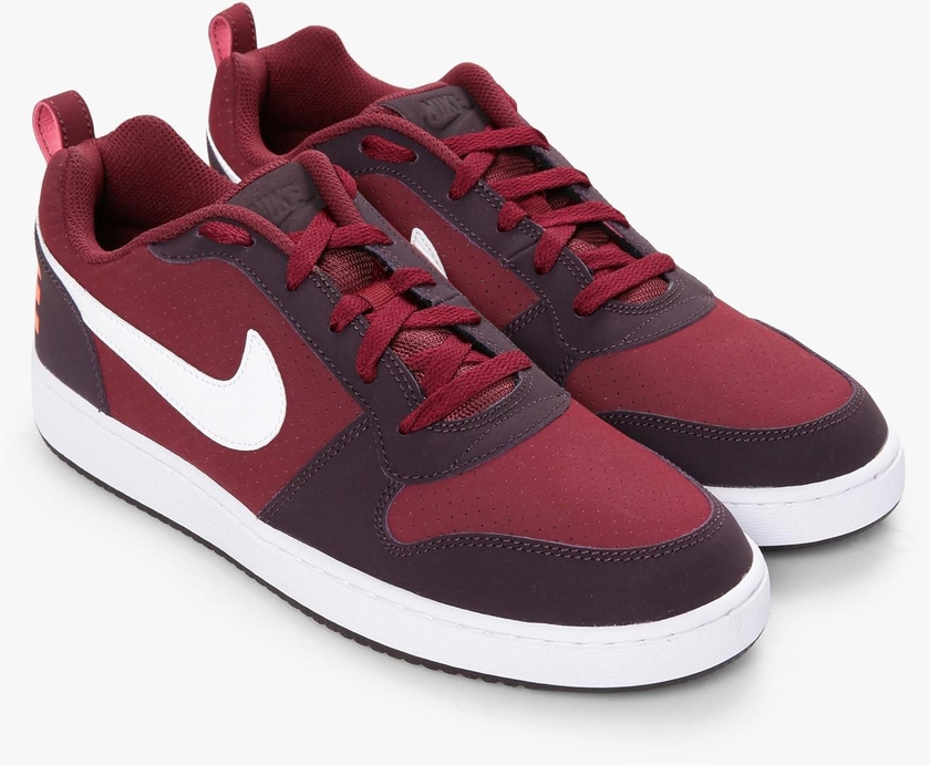 Maroon and Navy Court Borough Low Sneakers