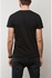 Vintage Crew Neck عادية Slim-Fit Premium T-Shirt أسود