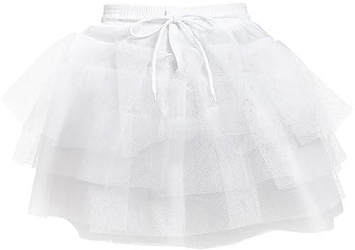 Wedding Flower Girl Petticoat Underskirt Crinoline Slips for Flower Girls Wedding Dress Crinoline Skirt 35cm White