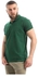 TED MARCHEL Men Cotton Short Sleeves Buttoned Neck Polo Shirt XL Green637219