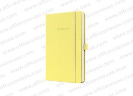Sigel Notebook CONCEPTUM, Hardcover, 194 pages Lined, A5, Smooth Yellow