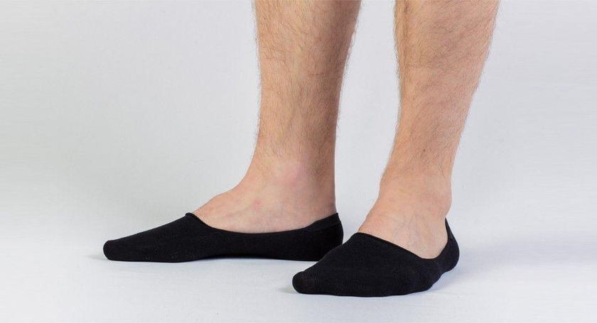 Sammy Icon Socks, unisex, size 40-45, 2-pack, Black, no show, non-slip.