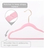 50 Pieces 30cm Premium Kids Velvet Hangers with Copper/Rose Gold Hooks, Space Saving Ultra-Thin, Non-Slip Baby Hangers for Children's Skirt Dress Pants,Clothes Hangers by (Pink)