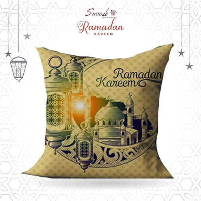 Snooze Ramadan Cushion Cover -Beige, 45*45 Cm, Pack Of One