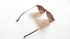 نظارة شمسية أطار بنى مع ذراع معدن ذهبى رقم الصنف 610 - 4