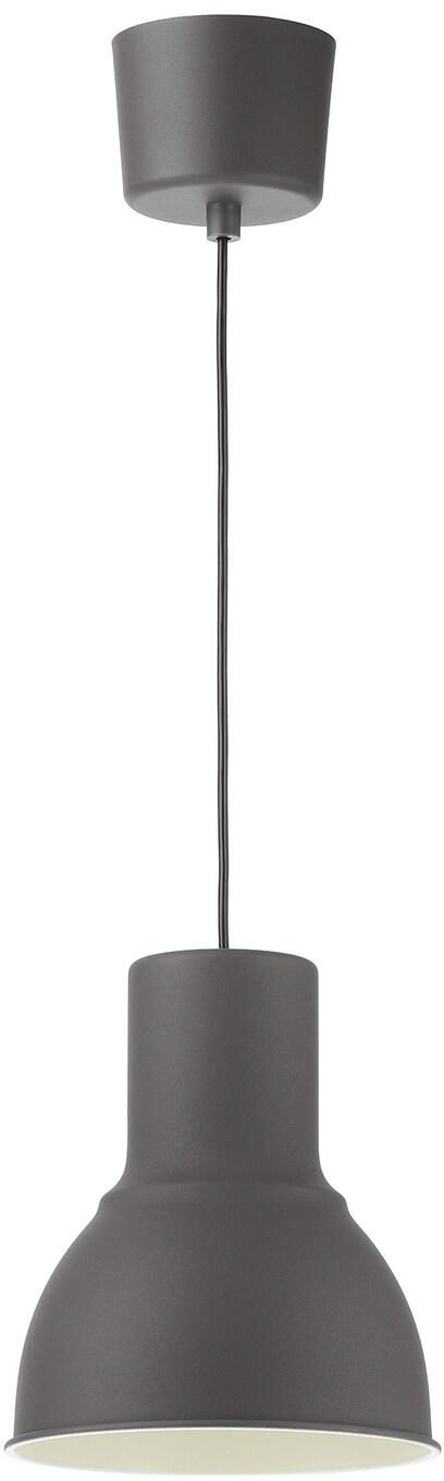 HEKTAR Pendant lamp - dark grey 22 cm