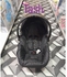 Infant Baby Car Seat/ Carry Cot - Black With Head Cushion (big)
