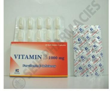 VITAMIN E – 1000 MG 20 CAP (SIGMA)