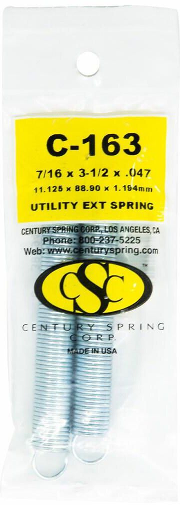 Utility Extension Spring 2 Pack 7/16&quot;X 3-1/2&quot;X .047&quot;