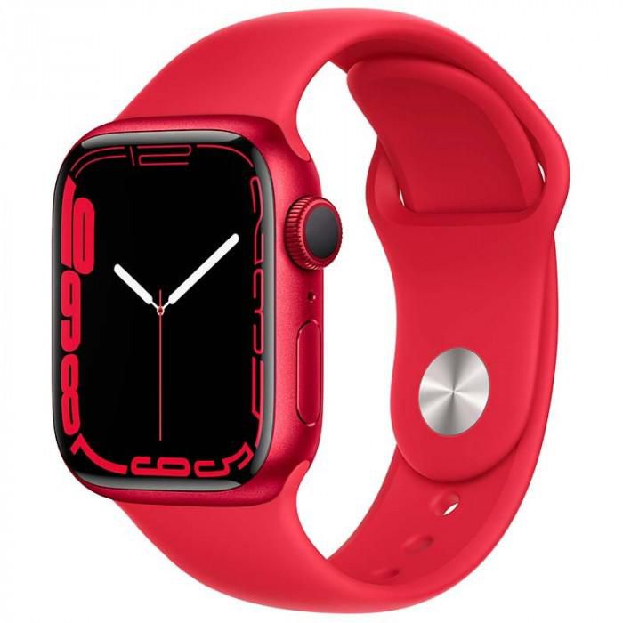 Apple Watch Series 7 GPS With Sport Band, 41mm, Red