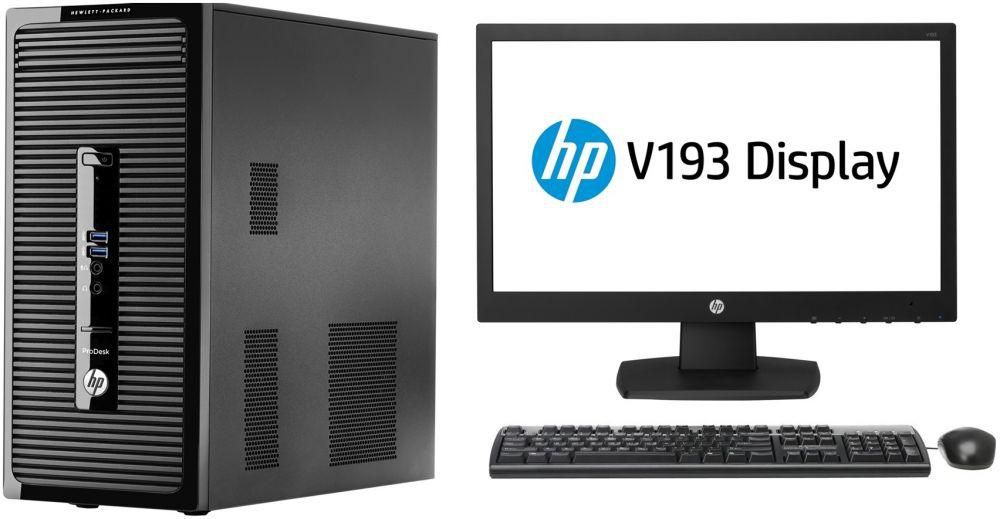 HP 400 G2 PC - Intel Core i5, 500GB, 4GB, DOS with 18.5" LED