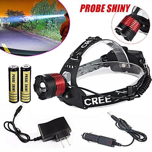 Charger 5000LM CREE XM-L T6 LED Focus Headlight Head Lamp Zoomable 2x18650