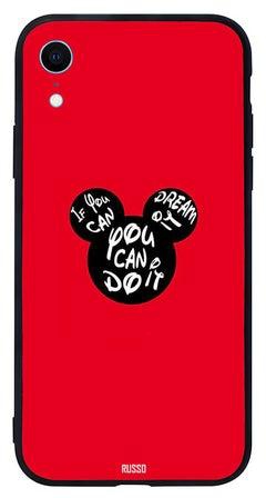Skin Case Cover -for Apple iPhone XR Mickey Mouse You Can Do It Mickey Mouse You Can Do It