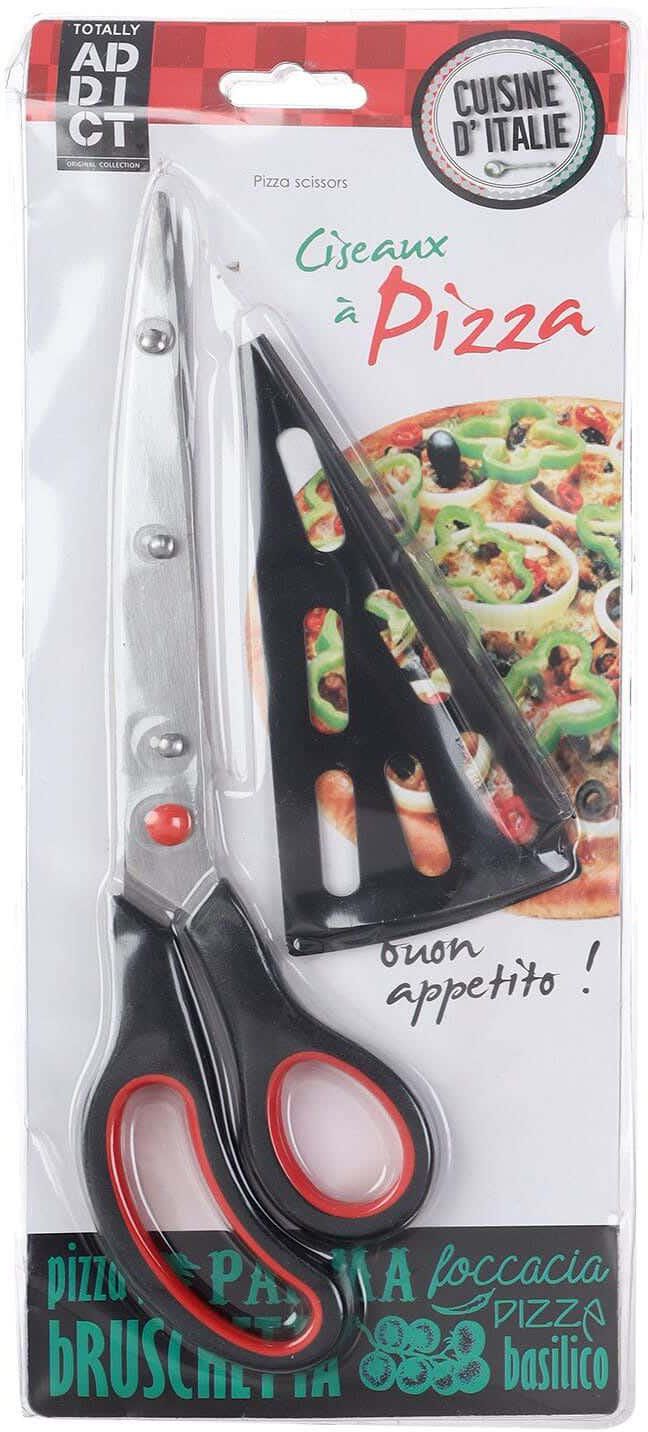 Get Stainless Pizza Scissors With Triangle Cutting Scale, 27 cm - Black Silver with best offers | Raneen.com