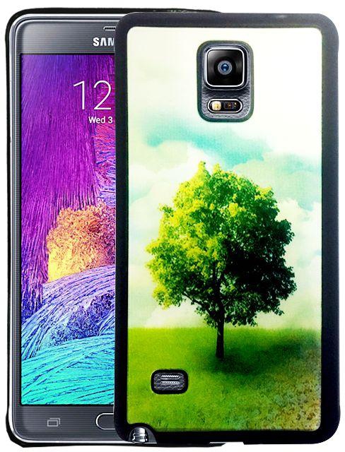 3D soft back cover for Samsung Galaxy Nonte 4 (With Screen Protector) Tree