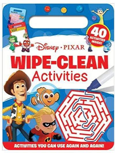 Igloo Books Disney Pixar Wipe-clean Activities Book - 40 Pages
