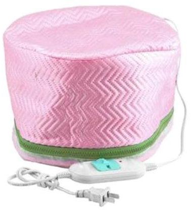 قبعة حديثة كهربائية لعلاج الشعر بالحرارة أبيض/وردي/أخضر 25 x 17سم