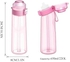 Impgook Sports Air Water Bottle 650ML/22OZ BPA-Free Infused with 1 Random Fruit Flavors pods 0% Sugar Water Cup, Ideal for Gym and Outdoor (Pink)
